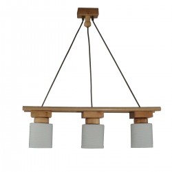Lampa drewniana prosta kolor naturalny