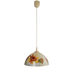 Lampa malowana słonecznik