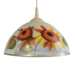 Lampa malowana słonecznik